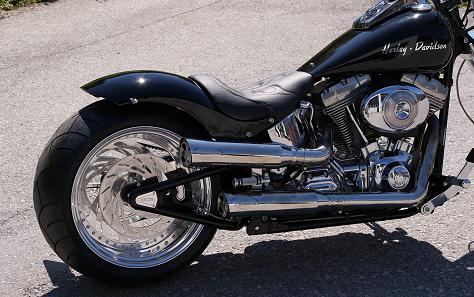 Harley Davidson Softail FXSTI Black Interceptor